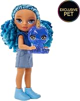Rainbow High Littles Sapphire Bradshaw 14 cm Doll with Yeti Pet Purse view 5