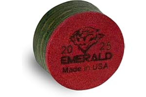 TigerProducts Tiger Emerald Laminated Billiard Pool CUE TIP 1 pc - 13 or 14 mm (14 mm)