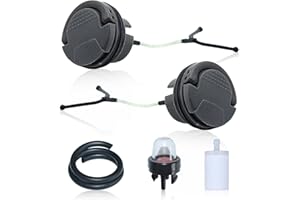 Hyceker Fuel Cap Oil Caps Kit for Husqvarna 130 135 435 440 445 450 455 460 Rancher 550XP 545 562XP 565 572XP 592XP Chainsaw 