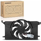 A-Premium Engine Radiator Cooling Fan Assembly with Brushless Motor | Compatible with Select Ford Models - Focus 2012-2018 - Replace# BV6Z8C607K