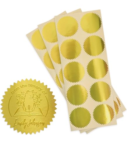 Amazon.com : OS-720 Maco Notary Gold Seal Labels, 2-inch, Two (2