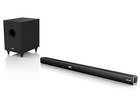 SHARP HT-SBW260, 3.1 Dolby Digital TV-Heimkino-System, Soundbar mit kabellosem Subwoofer, Bluetooth, HDMI ARC/CEC und 600W Ge