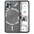 TUDIA Ultra Clear Fit Designed for Nothing Phone (2) Case, [LUCION] Shockproof TPU Bumper Anti-Yellowing Transparent Hard Back Ultra Slim Grip Protection for Nothing Phone 2 Cover 2023 (Black)