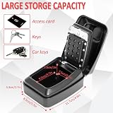 Gekufa Key Safe Outdoor 12-Digit Code Wall Mount Key Lock Box view 2