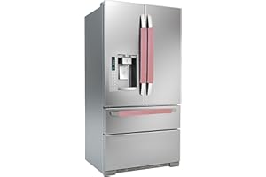 Daixers 3PCS Refrigerator Door Handle Covers Kitchen Decor Keep Appliance Clean Anti-Static Stains for Fridge Dishwashers Velvet (Pink)