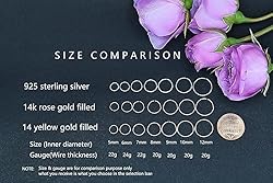Small Gold Sterling Silver Huggie Hoop Earrings for