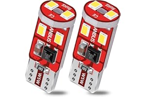 GJTIANXK LED Light Bulb 6000K White Super Bright 194 168 W5W T10 LED Replacement Bulbs Canbus Error Free Non-Polarity for License Plate Dome Map Courtesy Door Lights (Pack of 2)