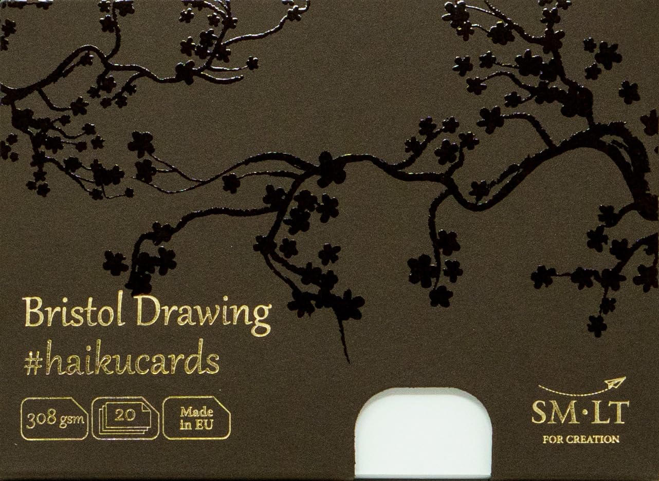 SMLT C-20 (308) Haiku Bristol Paper Cards 147X106 Bristol Paper Cards in Box 308, 20 Cards