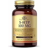 Solgar 5-HTP 100 mg - 90 Vegetable Capsules - Promotes Relaxation - Non-GMO, Vegan, Kosher & Gluten Free - 90 Servings