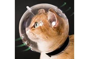Cat Bubble Muzzle | Transparent Breathable Face Cover | Adjustable Cat Hood for Small Dogs | Cats Hood for Small Dogs Bathing