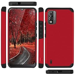TJS Compatible with Nokia C210 Case, with Tempered