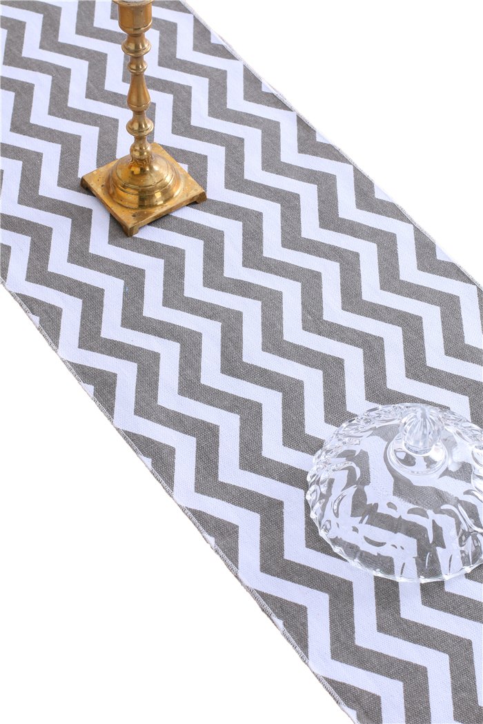 Best table runner 12 inches gray