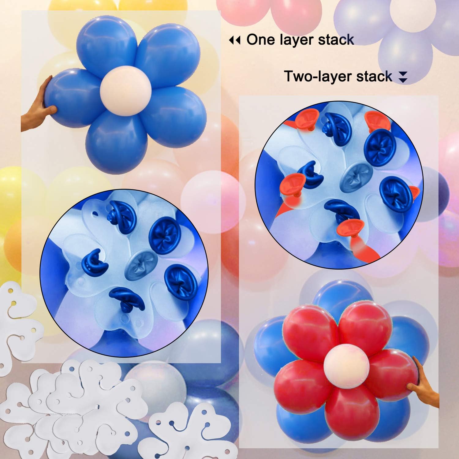 160 Pcs Balloon Pump KINBON Electric Portable Dual Nozzle Electric air Balloon Blower Pump, Electric Balloon Inflator for Party Birthday Wedding Festival(Rose Red 110V 600W): Toys & Games