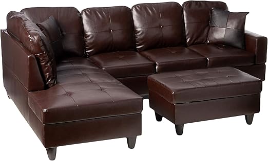 Amazon Com Beverly Fine Furniture Left Facing Russes Sectional