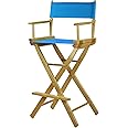 Casual Home 230-00/021-27 Director Chair 30" - Bar Height Natural Frame/Turquoise Canvas