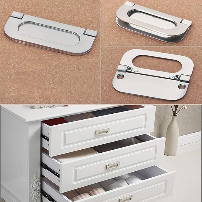 inherited 2pcs Stainless Steel Pull Handle Invisible Door Knob