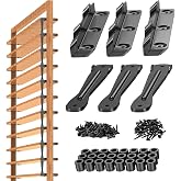 Mdkave Louver Bracket Kit Metal for DIY Privacy Fence,Pergola,Outdoor,1 Set | Louver Kit with Adjustable Angles Controls Sunlight &amp; Privacy for DIY Outdoor,Patios,Deck,Louver Panel,Holds 11 Boards (48")
