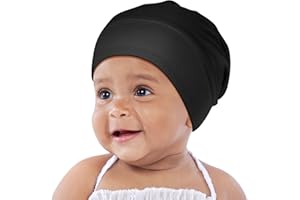 OLESILK Silk Baby Bonnet for 0-6 Months - 100% Mulberry Silk Toddler Hair Bonnet, Adjustable Night Cap for Sleeping