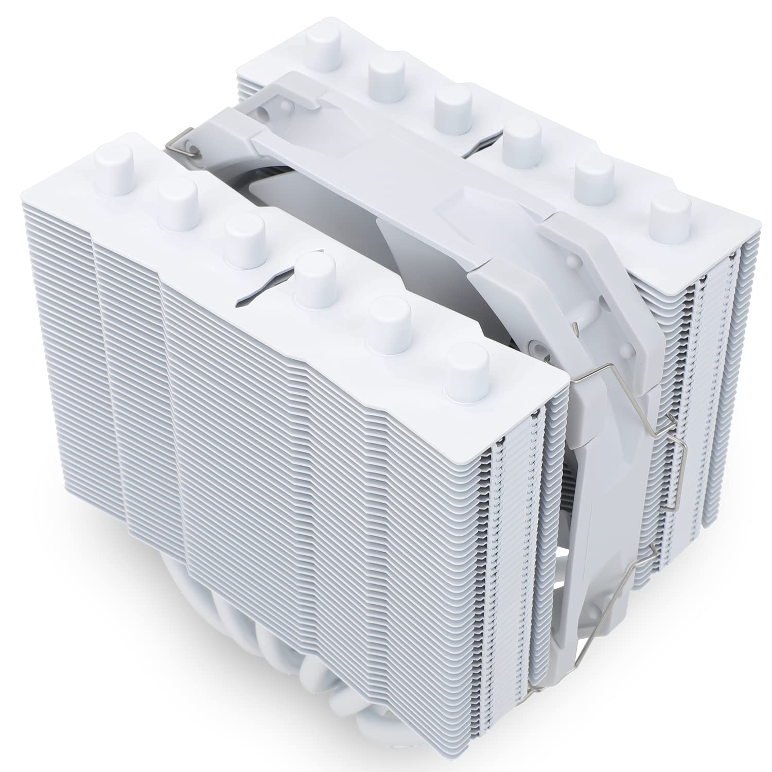 Thermalright Silver Soul 135 White Dual Tower CPU Air Cooler, 6x6mm Heat Pipes, TL-D12PRO-W PWM Fan, Aluminium Heatsink Cover, AGHP Technology, for AMD AM4/Intel 1700/1150/1151/1200/2011/2066/AM5