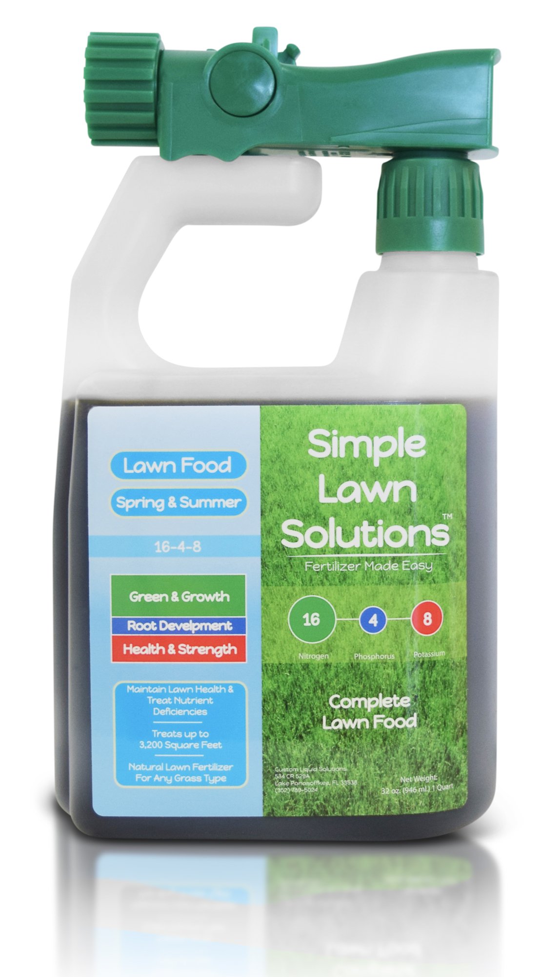 Advanced 1648 Balanced NPK Lawn Food Natural Liquid Fertilizer 32