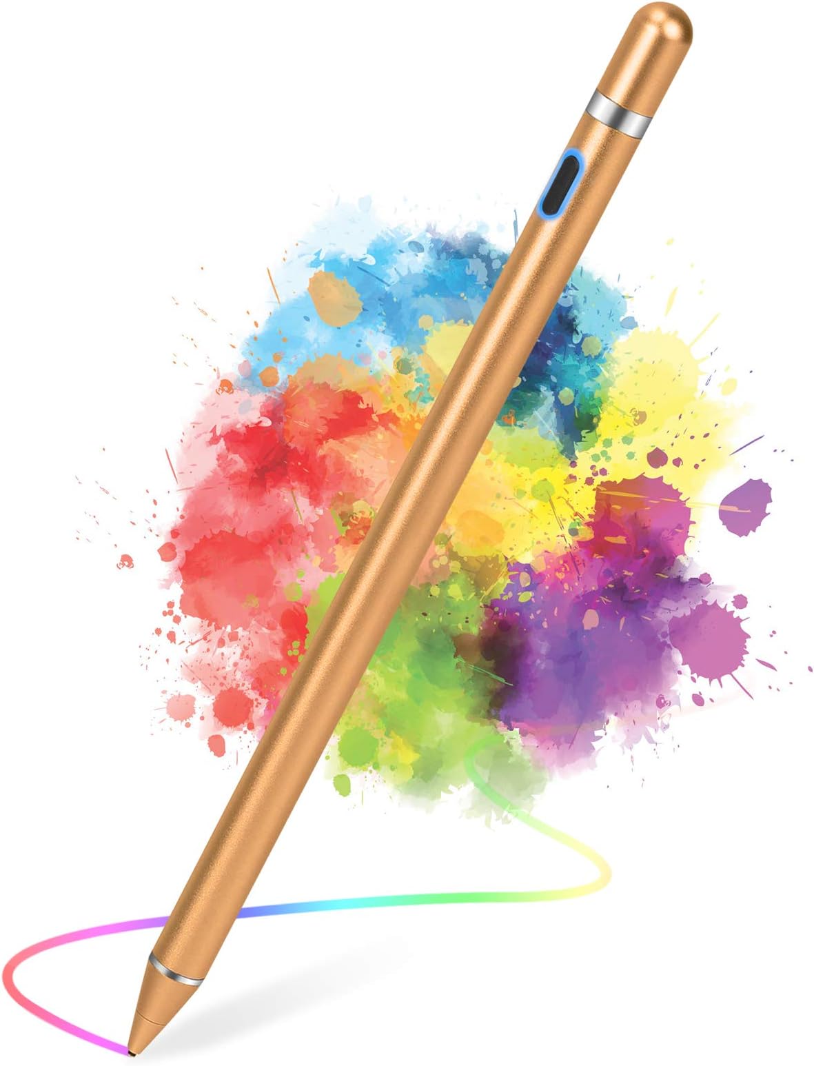 Active Stylus Pens for Touch Screens, Active Pencil Smart Digital Pens Fine Point Stylist Pen Compatible with iPhone iPad,Samsung/Android Smart Phone&Tablet Writing Drawing by maylofi (Orange)