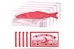 LE TOOTER Fortune Teller Miracle Fish, 200 Packs Fortune Telling Fish for Kids and Adults-Magic Novelty Fortune Telling Toys for Birthday Party Christmas