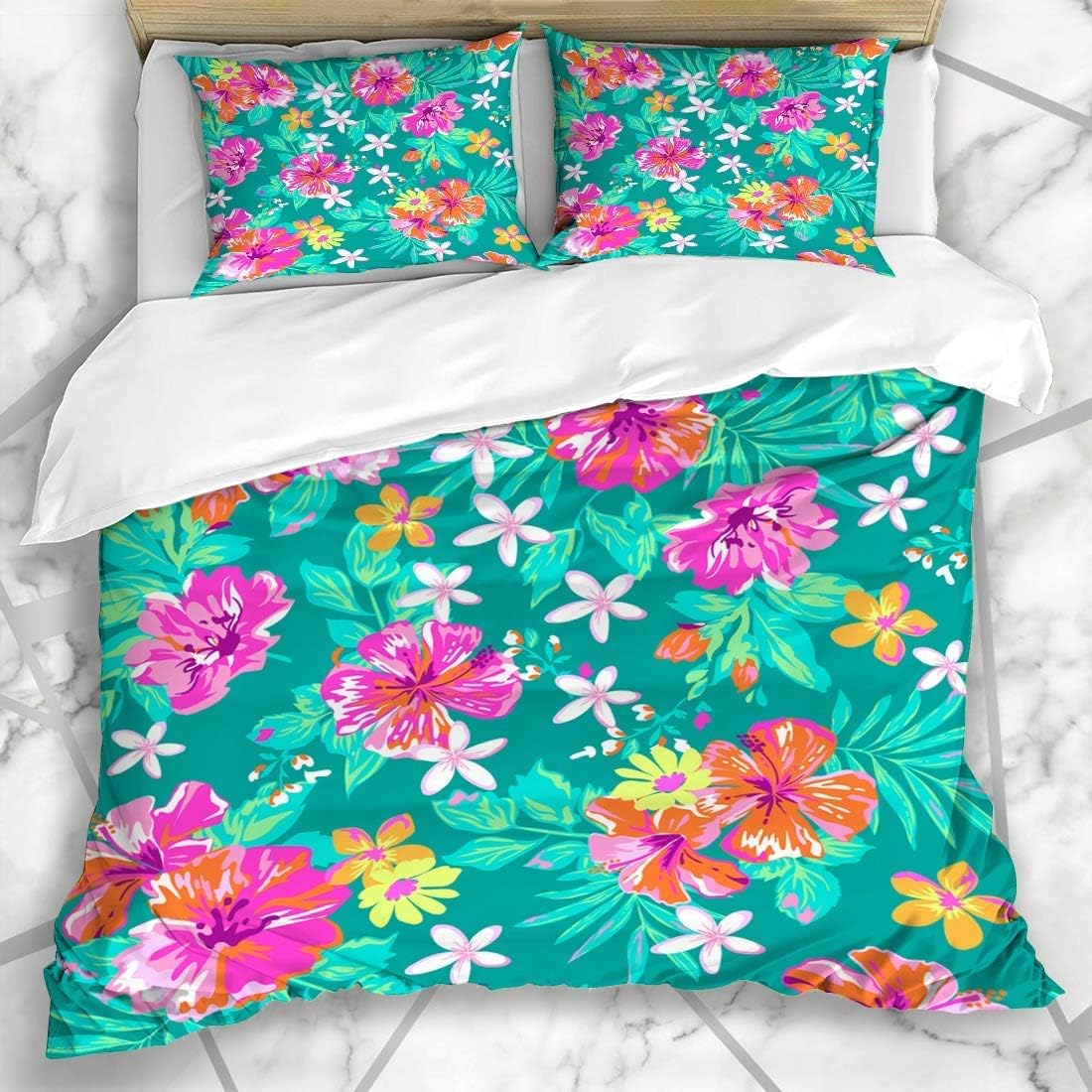 DuConjuntos de cubierta veterinaria Lindo estampado tropical hawaiano