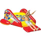 WOW Sports Slide N Smile Pool Inflatable Water Slide with Sprinklers | A giant inflatable pool slide that sends riders splashing into the water.