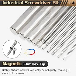 HARFINGTON 2pcs H4.0 Hex Head Screwdriver Bit 4.0mm