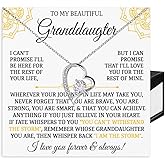VIRAGIL Granddaughter Necklace Gift from Grandma or Grandpa for Christmas Birthday or Special Occasion A Heartfelt Jewelry Keepsake to Show Your Everlasting Love and Support