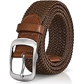 XZQTIVE Braided Belt Stretch Belt for Men and Women Multicolored Woven Golf Belt Elastic Jean Belts