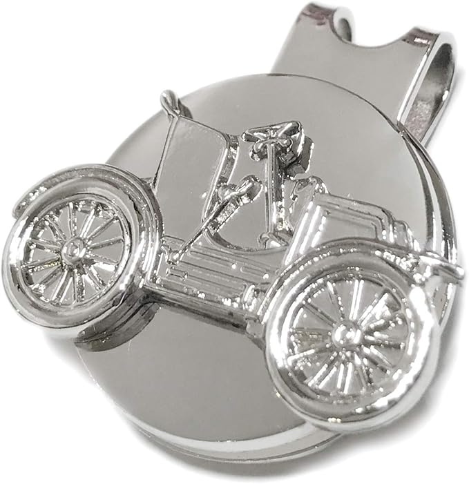 Amazon Co Jp ゴルフマーカー ボールマーカー グリーンマーカー マグネット 磁石 メンズ レディース おしゃれ ユニーク クラシックカー 車 シルバー 服 ファッション小物