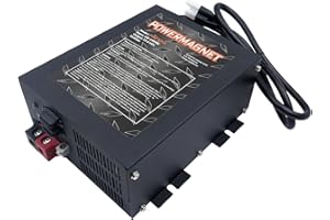 YILISAWIN PM4 55-Amp RV Power Converter & 4-Stage Smart Battery Charger - 110V AC to 12V DC Converter Charger Combo | Safe Replacement for RVs, Campers, Trailers & Boats | UL Listed & CE Certified