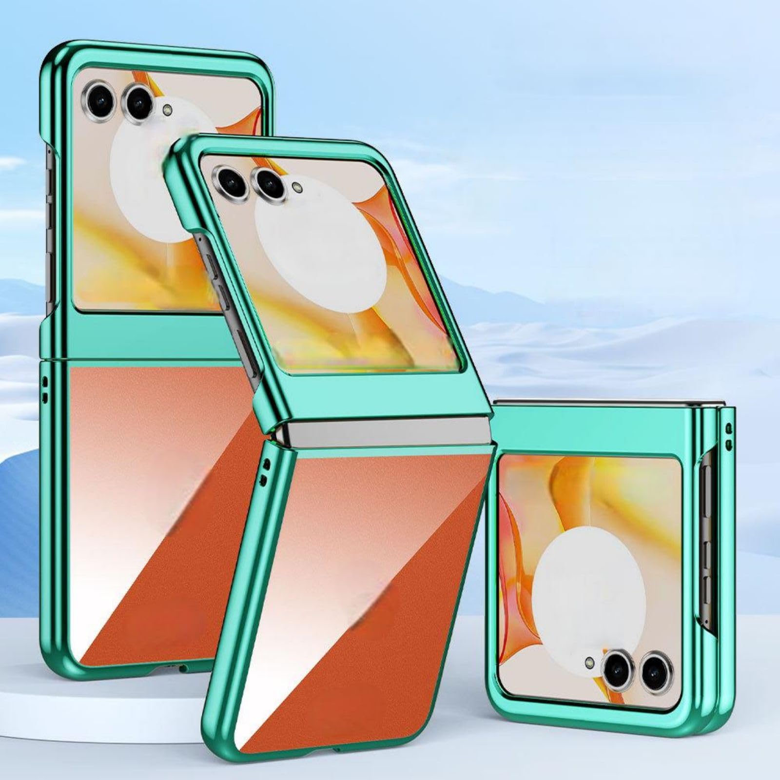 Hülle Case for Razr 50 Ultra Transparent Cover,Clear Bumper Shell for Motorola Razr 50 Ultra(4)