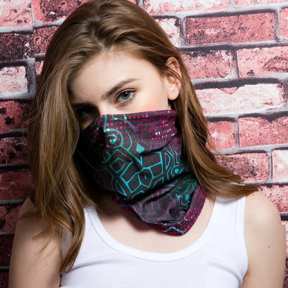 TETA KALILY 16-in-1 Lightweight Sports & Casual Paisley Headwear Headband Bandana Neck Gaiter, Balaclava, Helmet Liner, Face Mask for Sports, Outdoor Camping, Fishing, Party etc
