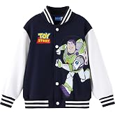 Disney Bomber Jacket Spider Man Marvel Toy Story Cars Varsity Cardigan2-13Y | Officially Licensed Snap Button Coat,Fall Star Wars Graphic Cloth Top,Hulk Venom Stitch Mickey Lightning Mcqueen Kids Apparel