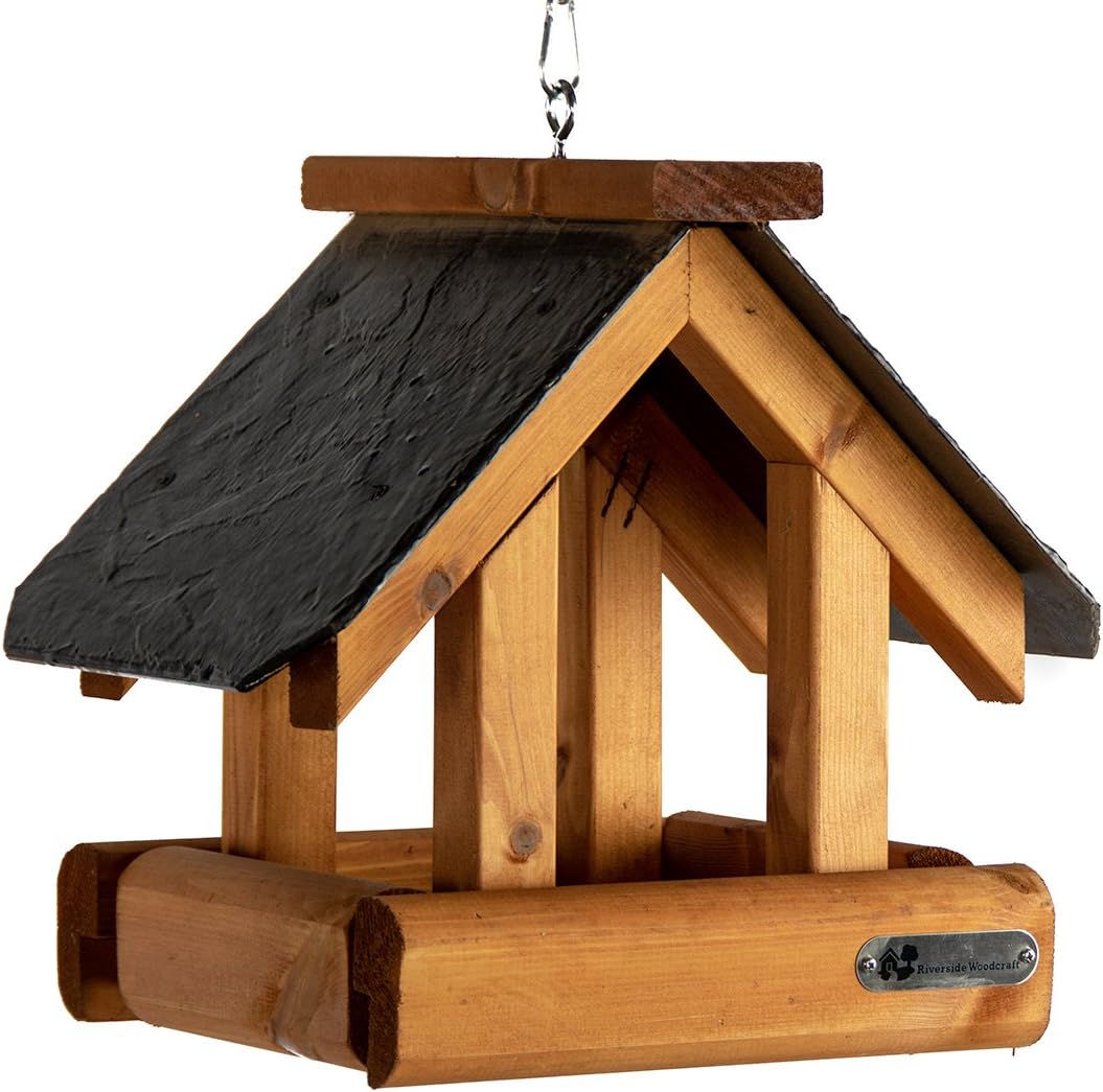 Riverside Woodcraft Hanging Bird Table 