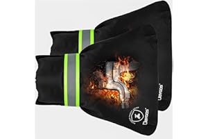 DAYGOS Outdoor Faucet Covers for Winter - Outside Water Faucet Insulated Socks for Freeze Protection, Reusable Hose Bib Waterproof Cover, Antifreeze Spigot Cover for Cold Winter, Black, 2Pcs