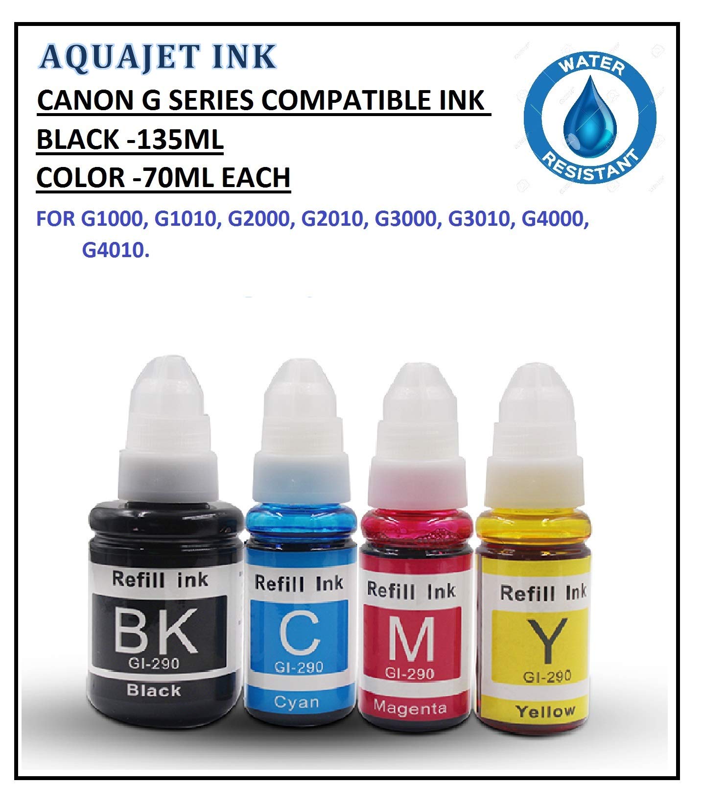 Aquajet Refill Ink For Canon G1000 G1010 Buy Online In Pakistan At Desertcart