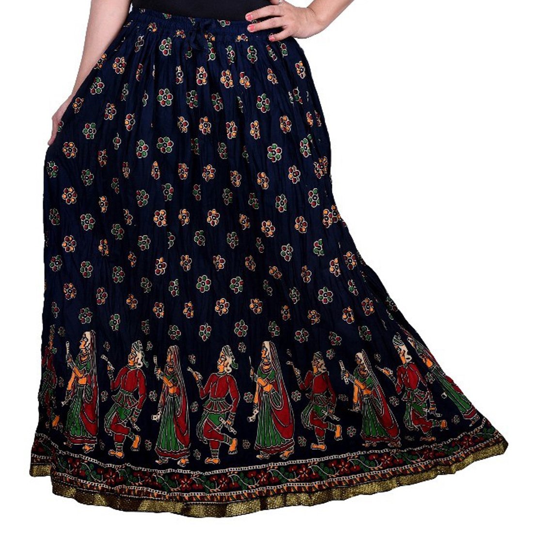 decot paradise women's a-line skirt (dl3139_black_free size)
