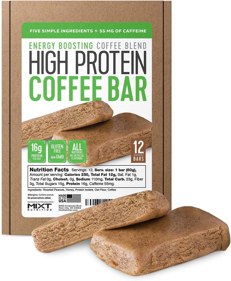 Protein Coffee Protein Bar, Made with Five Simple Ingredients, All