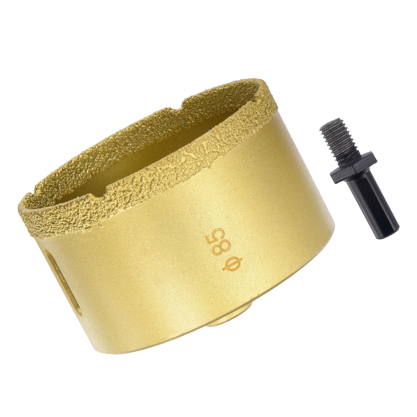 CoCud Diamond Drill Bits Set, 85mm Cutting Diameter, Brazed Diamond Core Drill Bits with M10 Arbor Adapter - (Applications: for Tile Ceramic Marble Stone Glass)