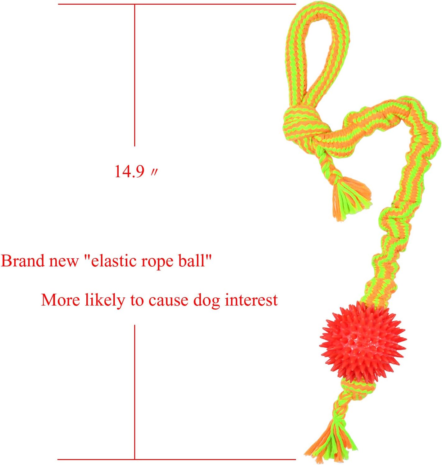 Pet Supplies : [Upgrade Version] Well Love Dog Toys - Chew Toys - 100 Natural Cotton Rope - Squeak Toys - Dog Balls - Dog Bones - Plush Dog Toy - Dog Ropes - Tug of War Ball - Toys for Dog 6pack Set : 