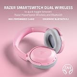 Razer Barracuda Wireless Gaming Headset Quartz Pink Dual Wireless TriForce 50mm view 2