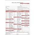 J. J. Keller 100-Pack, Annual Vehicle Inspection Report Form with Carbon, 3-Ply Snap-Out, DOT Compliant
