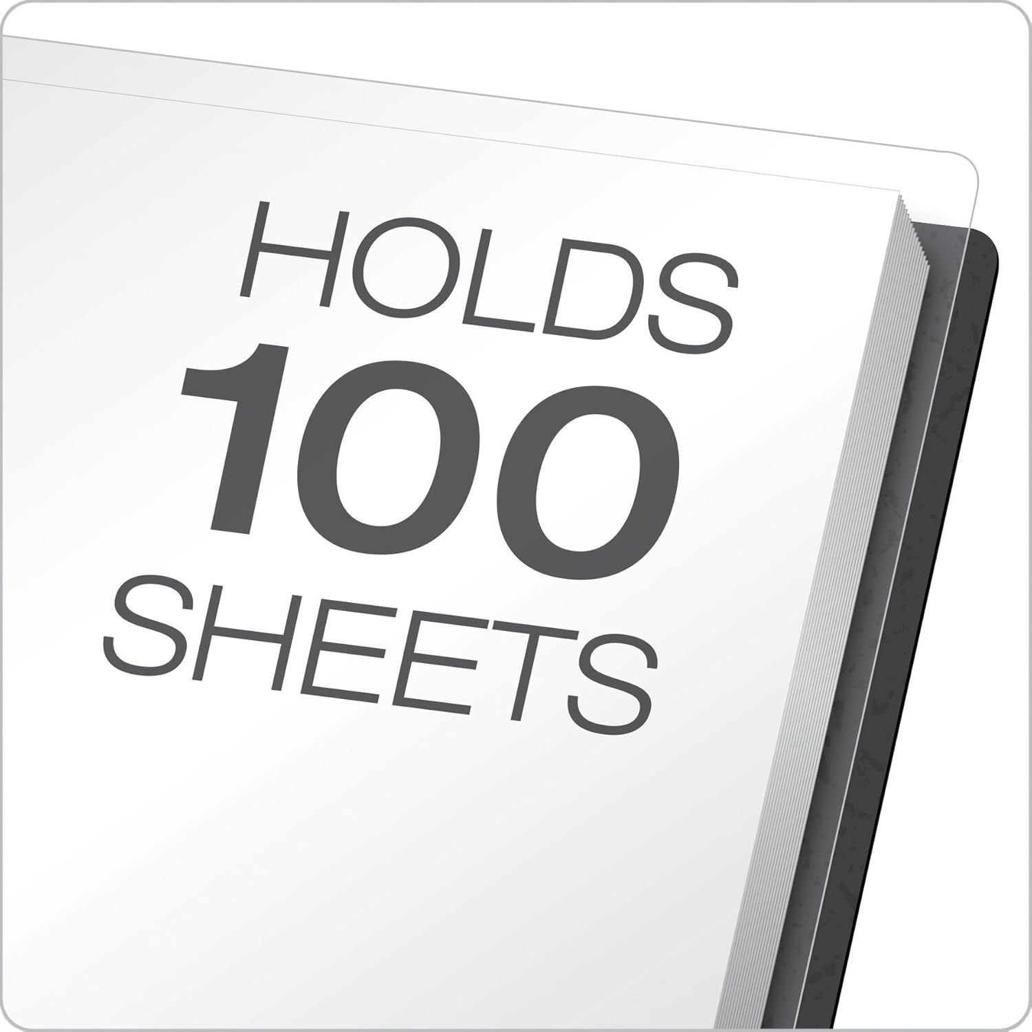 Oxford Clear Front Report Covers, Black, Letter Size, 25 per box (55806EE) : Business Report Covers : Office Products