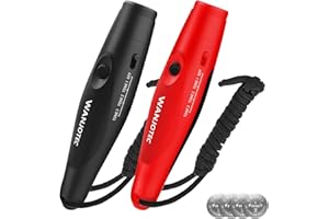 WANJOTEC Electronic Whistle,Handheld Electronic Whistles, 3 Tone High Volume Whistle Emergency, Adjustable Volume Whistle with Lanyard for Teacher Coach Referee,Volleyball Soccer Outoor Sports