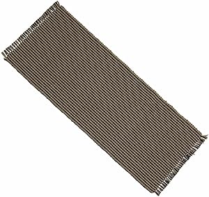 Home Collection by Raghu Newbury Gingham Black Table Runner, 14 by 36"