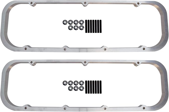 Amazon Com Ict Billet Bbc Big Block 3 4 Valve Cover Spacer Riser Tall 396 454 Compatible With Chevy Big Block Engines To Raise Valve Cover For Rocker Arms 551640 7 Automotive