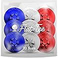 Flat-Tee Golf Tee (Driving Ranges, Indoor/Virtual Golf Simulators, Tundra/Winter Golf, Consistent Height, USGA Conforming, Par 3 Tee, Virtually Unbreakable, Multicolor)